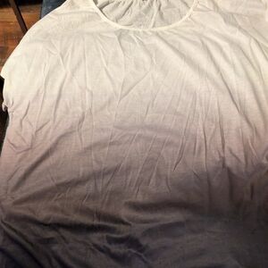 White And Black Casual Top